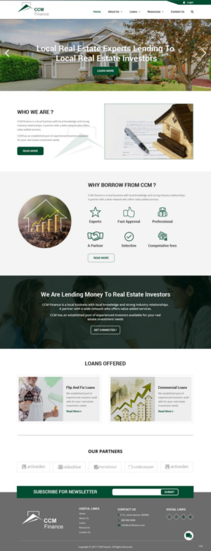 Web Design by pb for Carpathian Capital Management, LLC | Design: #16294555