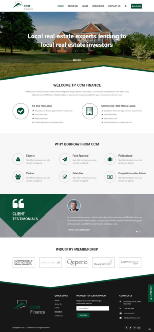 Web Design by pb for Carpathian Capital Management, LLC | Design: #16294556
