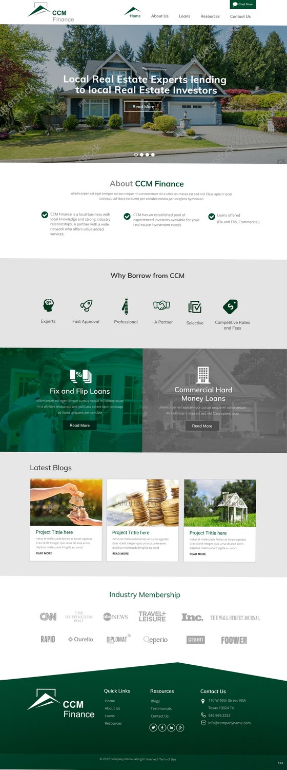 Web Design by pb for Carpathian Capital Management, LLC | Design #16294557