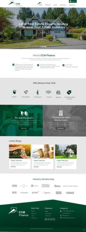Web Design by pb for Carpathian Capital Management, LLC | Design: #16294557