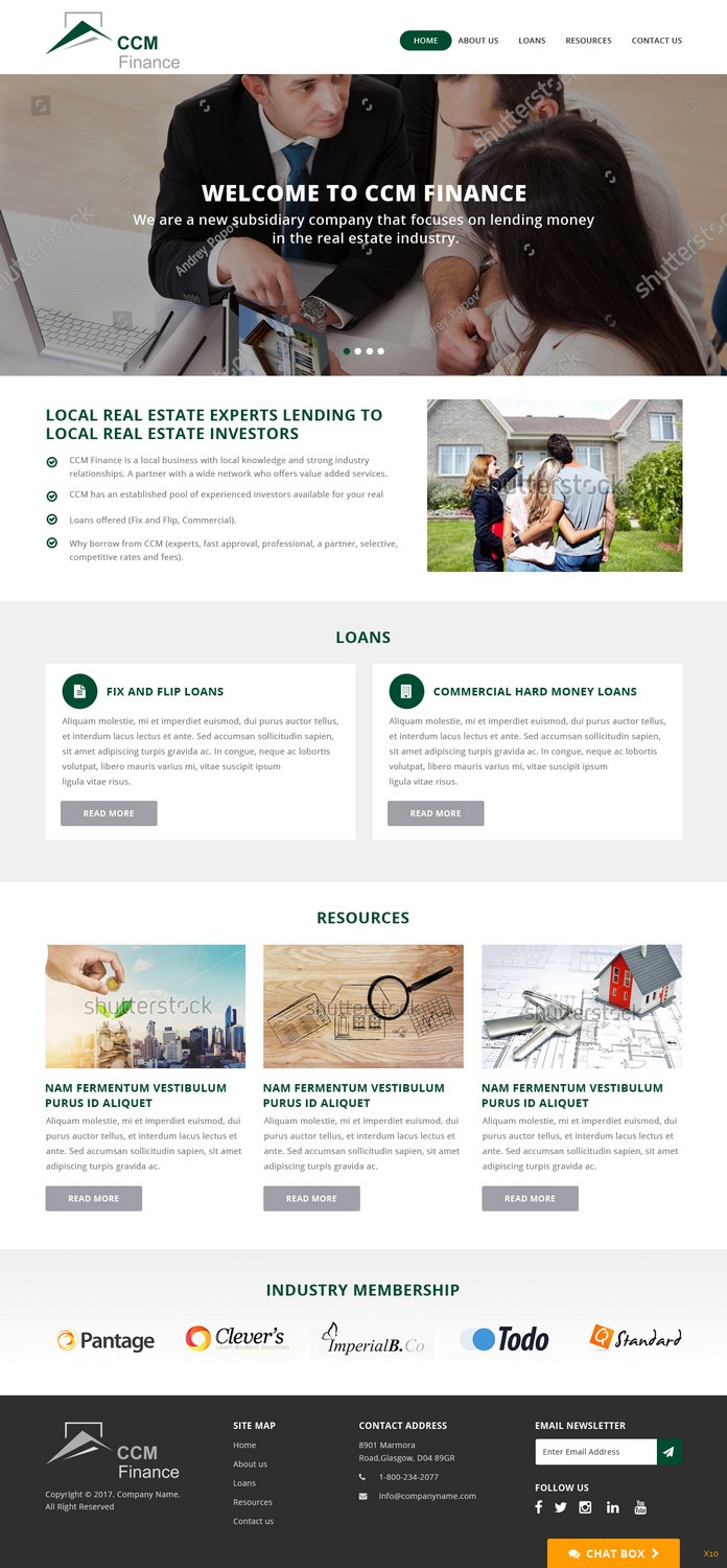 Web Design by pb for Carpathian Capital Management, LLC | Design #16294559