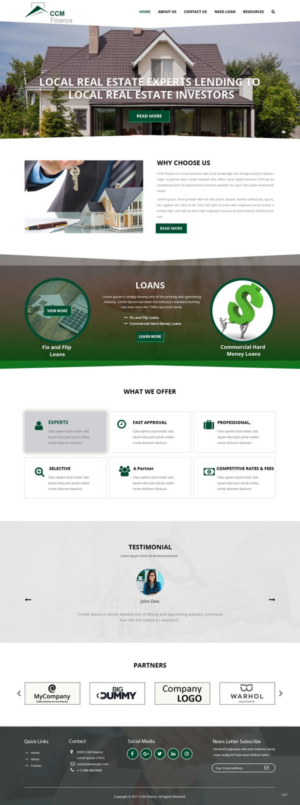Web Design by pb for Carpathian Capital Management, LLC | Design: #16307643