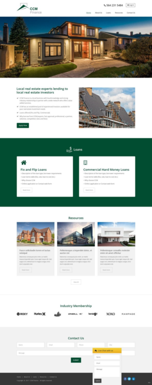 Web Design by pb for Carpathian Capital Management, LLC | Design: #16307645