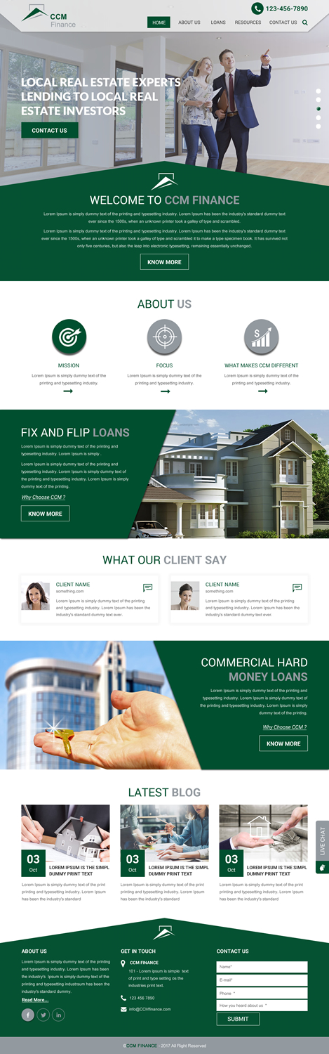 Web Design par rightway pour Carpathian Capital Management, LLC | Design #16296258