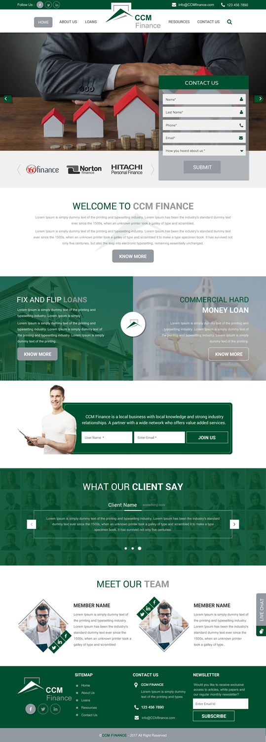 Web Design by rightway for Carpathian Capital Management, LLC | Design #16296260