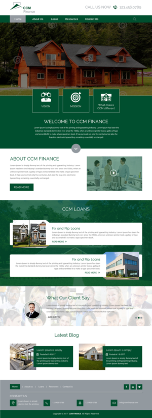 Web Design by rightway for Carpathian Capital Management, LLC | Design: #16296274