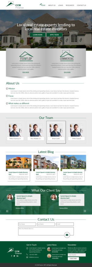 Web Design by rightway for Carpathian Capital Management, LLC | Design: #16296275