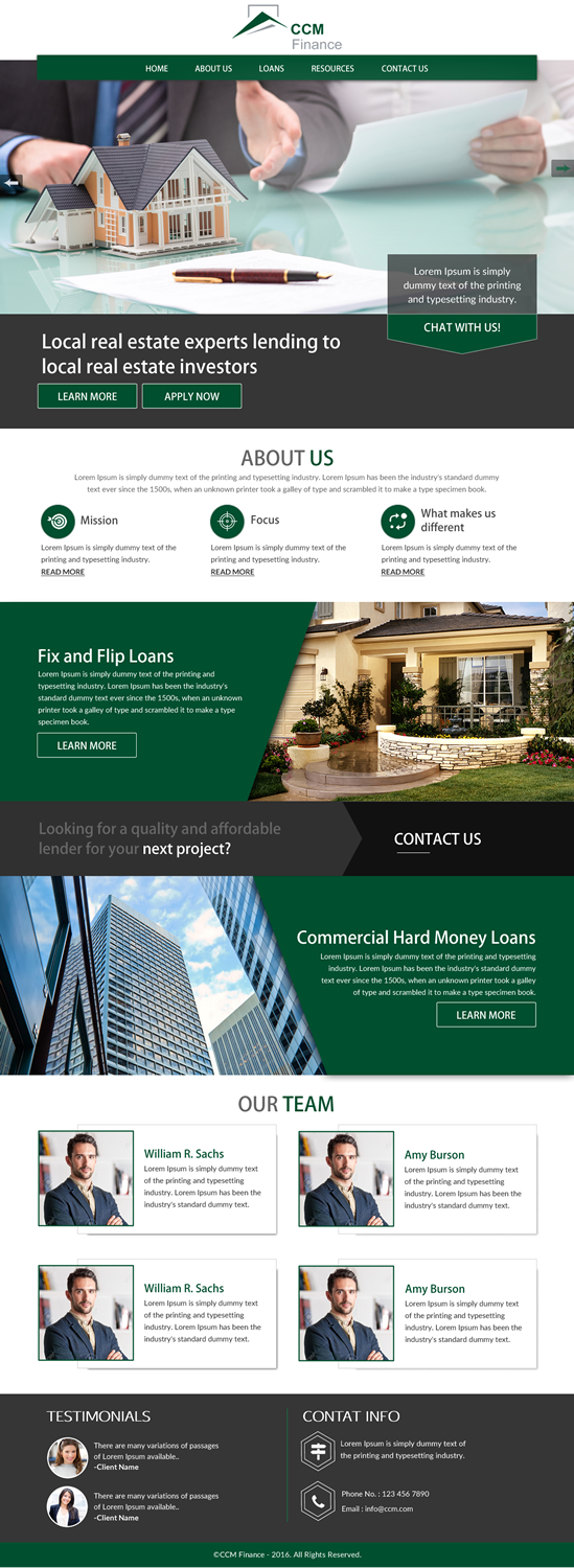 Web Design par rightway pour Carpathian Capital Management, LLC | Design #16296287
