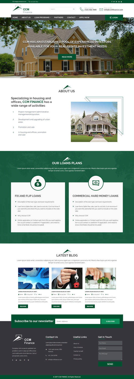 Web-Design von Xclusive Designers für Carpathian Capital Management, LLC | Design #16374764
