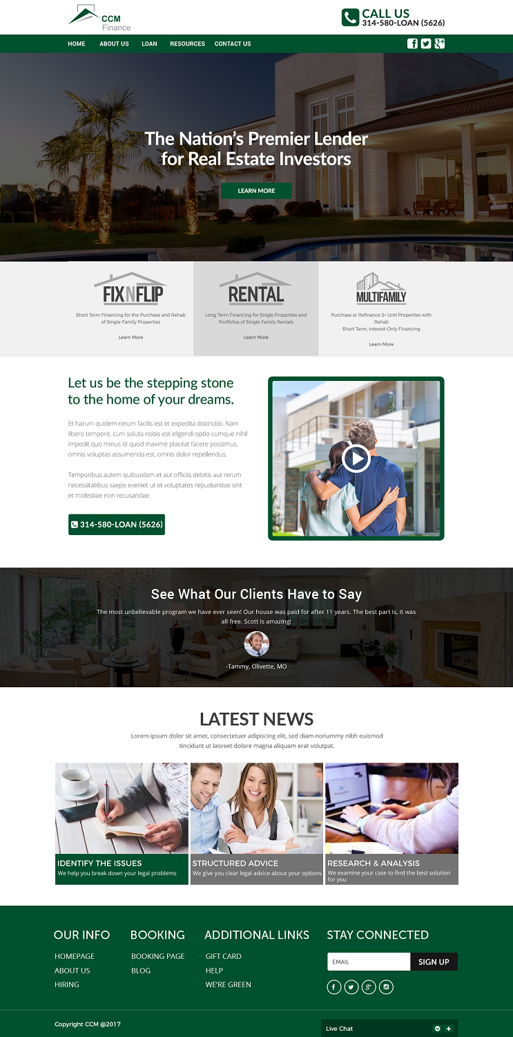 Web Design by Ayesha Khan for Carpathian Capital Management, LLC | Design #16296012