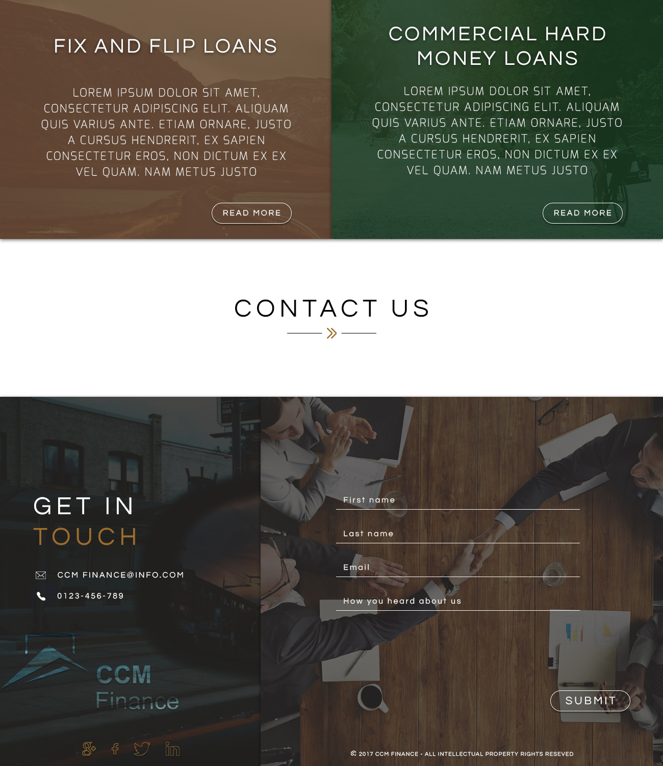 Web Design by OmarSayed for Carpathian Capital Management, LLC | Design #16348357