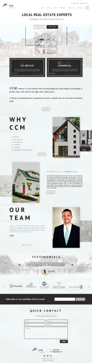 Web Site Design for a Finance (lending) Company | Web-Design von Da Miracle