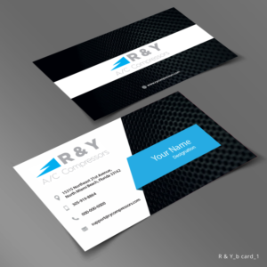 Business Card Design by Sketchweb for R & Y A/C Compressors  | Design #16292250