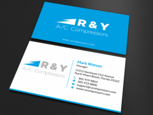 Business Card Design by SKYdesign for R & Y A/C Compressors  | Design: #16297069