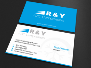 Business Card Design by SKYdesign for R & Y A/C Compressors  | Design: #16297074