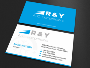 Business Card Design by SKYdesign for R & Y A/C Compressors  | Design: #16297077