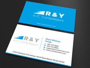 Business Card Design by SKYdesign for R & Y A/C Compressors  | Design: #16297078