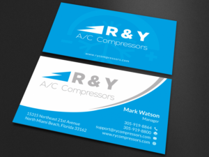 Business Card Design by SKYdesign for R & Y A/C Compressors  | Design: #16297081