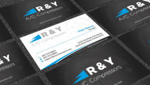 Business Card Design by SKYdesign for R & Y A/C Compressors  | Design: #16302206