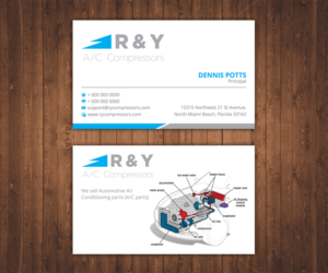 Diseño de Tarjeta de Presentación por Stylez Designz para R & Y A/C Compressors  | Diseño: #16366575