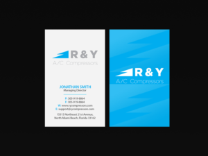Business Card Design by Creations Box 2015 for R & Y A/C Compressors  | Design: #16295860