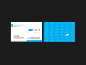 Business Card Design by Creations Box 2015 for R & Y A/C Compressors  | Design: #16295863