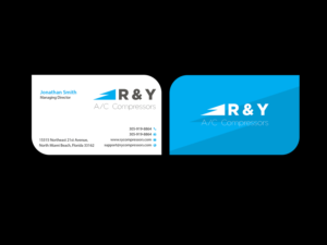 Business Card Design by Creations Box 2015 for R & Y A/C Compressors  | Design: #16325720
