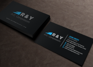 Business Card Design by Brand aid for R & Y A/C Compressors  | Design #16289803