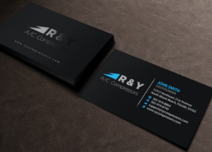 Business Card Design by Brand aid for R & Y A/C Compressors  | Design: #16289804
