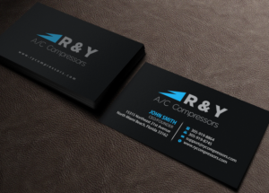Business Card Design by Brand aid for R & Y A/C Compressors  | Design: #16289922