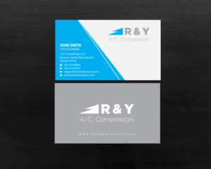 Diseño de Tarjeta de Presentación por Brand aid para R & Y A/C Compressors  | Diseño: #16289970