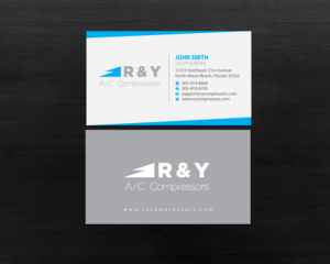 Diseño de Tarjeta de Presentación por Brand aid para R & Y A/C Compressors  | Diseño: #16289977