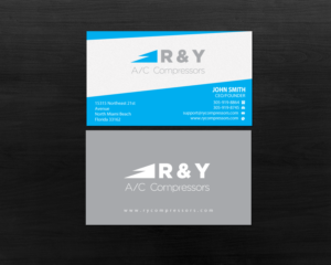 Diseño de Tarjeta de Presentación por Brand aid para R & Y A/C Compressors  | Diseño: #16289981