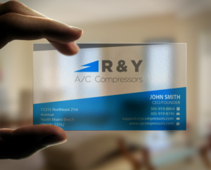 Diseño de Tarjeta de Presentación por Brand aid para R & Y A/C Compressors  | Diseño: #16289982