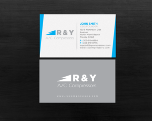 Diseño de Tarjeta de Presentación por Brand aid para R & Y A/C Compressors  | Diseño: #16289983