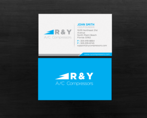 Diseño de Tarjeta de Presentación por Brand aid para R & Y A/C Compressors  | Diseño: #16289984