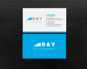 Visitenkarten-Design von chandrayaan.creative für R & Y A/C Compressors  | Design: #16289377