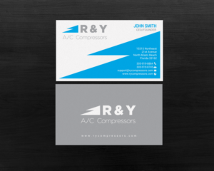 Visitenkarten-Design von chandrayaan.creative für R & Y A/C Compressors  | Design: #16289414