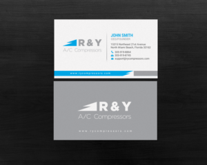 Visitenkarten-Design von chandrayaan.creative für R & Y A/C Compressors  | Design: #16289557