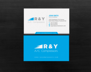 Visitenkarten-Design von chandrayaan.creative für R & Y A/C Compressors  | Design: #16289559