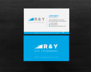 Visitenkarten-Design von chandrayaan.creative für R & Y A/C Compressors  | Design: #16289560