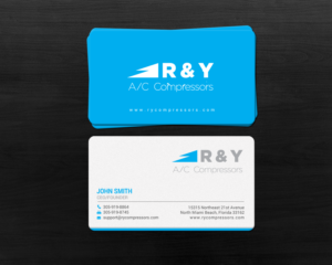 Design de Carte de Visite par chandrayaan.creative pour R & Y A/C Compressors  | Design : #16289595