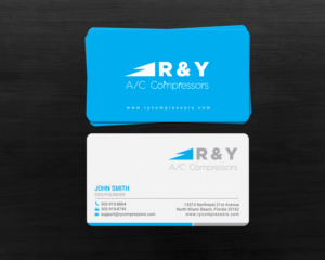 Design de Carte de Visite par chandrayaan.creative pour R & Y A/C Compressors  | Design : #16289596