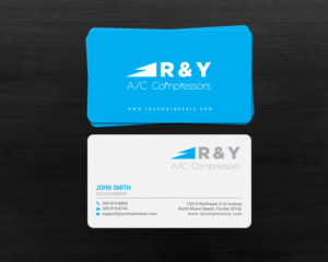 Design de Carte de Visite par chandrayaan.creative pour R & Y A/C Compressors  | Design : #16289597