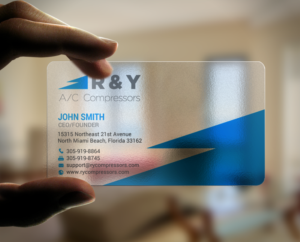 Design de Carte de Visite par chandrayaan.creative pour R & Y A/C Compressors  | Design : #16289598