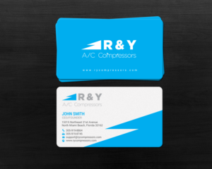 Design de Carte de Visite par chandrayaan.creative pour R & Y A/C Compressors  | Design : #16289625