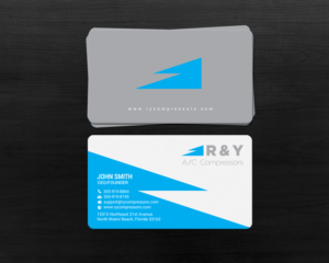 Design de Carte de Visite par chandrayaan.creative pour R & Y A/C Compressors  | Design : #16289626