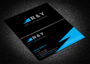 Business Card Design by Graphic Flame for R & Y A/C Compressors  | Design: #16291471