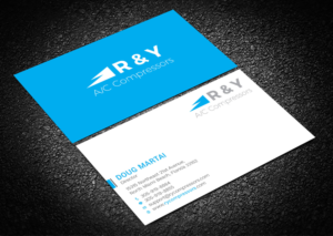 Business Card Design by Graphic Flame for R & Y A/C Compressors  | Design: #16291484