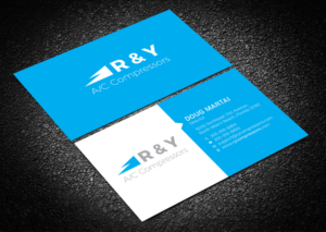 Business Card Design by Graphic Flame for R & Y A/C Compressors  | Design: #16291495